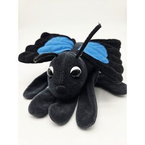 Vintage Plush Creations 10" Blue Morpho Butterfly Hand Glove Puppet Plush Azure